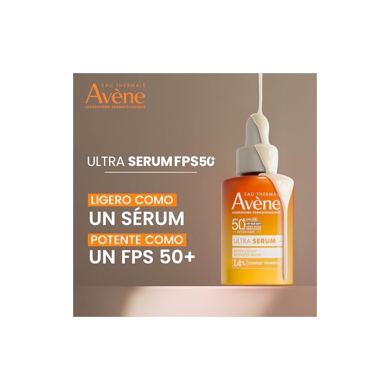Avene Protector solar en suero, Efecto iluminador, 30ml