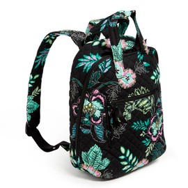 Vera Bradley Women's Cotton Mini Totepack Backpack, Island Garden - Recycled Cotton, One Size