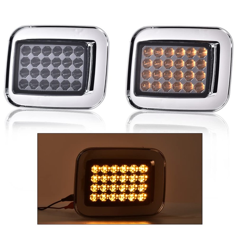 G-PLUS LED Front Park Signal Lamp Compatible with 2003-2009 Hummer