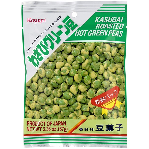 Kasugai Wasabi Green Peas 2.36oz (2 Pack)