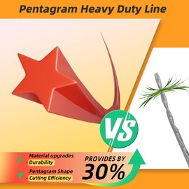 105 Weed Eater String, 120-feet Pentagram Shape Heavy Duty String, for Electric & Gas Weed Wacker Using Trimmer Line .105，Used for Stubborn Weed Cleanup, Lawn Repair and Edge Trimming