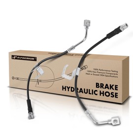 A-Premium Front Brake Hydraulic Hoses Compatible with Select Hummer Models - H3 2006-2010, H3T 2009-2010, 2-PC Set