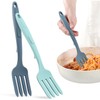 2Pack Silicone Cooking Forks, 11.6 Inch Nonstick Serving Forks for
