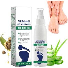 100ml Foot Sanitizer Spray with Tea Tree Oil, Tea Tree Oil Foot Spray 2025 New