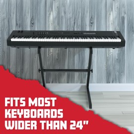 Gator Frameworks Z-Style Keyboard & Mixer Stand with Fixed 27" Height, 200 lbs. Weight Capacity (GFWKEYZ0500)