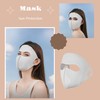 HDKXBEJ UPF 50+ Sun Protection Face Mask for Women Ice
