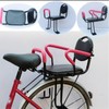 Child Electric Bike Seat with High Barrier - Black