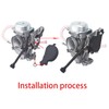 WFLNHB Carburetor Carb 0470-458 Replacement for ArcticCat 500 Cvk 36