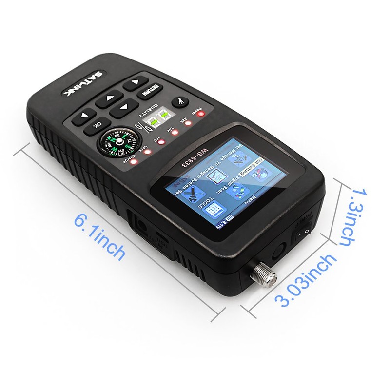SATLINK Satellite Finder Meter DVB-S2/S HD Digital Satellite Receiver FTA