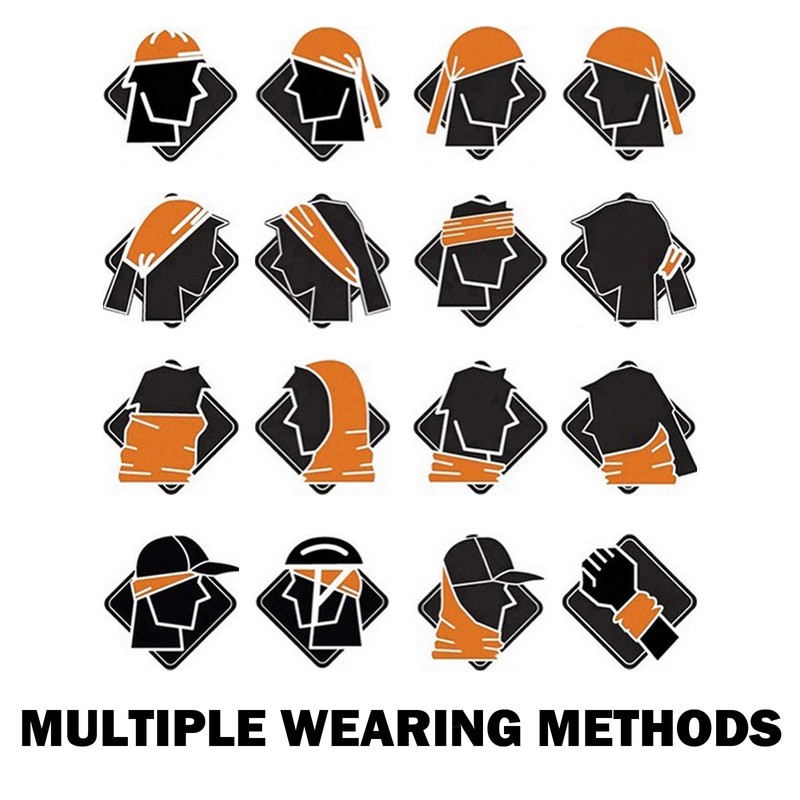 SMEHCF 4 Novelty Seamless Bandana Balaclava Face Cover Mask Shield
