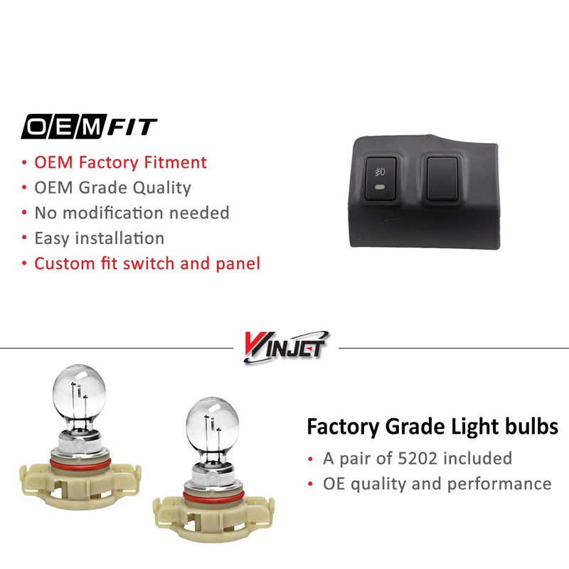 Winjet WJ30-0502-09 2015-2018 GMC Canyon Fog Light Kit with Custom