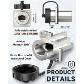 SOZATO Starlink Gen 3 Wall Pass Through Kit Waterproof RJ45 Connector