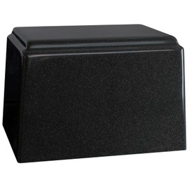 Black Promise Cremation Urn for Ashes with Presentation Urn Bag - Cultured Marble Urn - 200 Cubic Inch Capacity for a Person Weighing Up to 200 Pounds