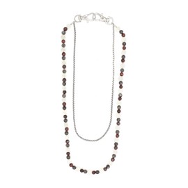 BRERA 67 Men's Trouser Chain, Key Chain for Men, Key Chain for Men, Chains, Wallets, Accessories, Men's Jeans Chain, Belt Chain, Men's Work Chain, Hip Hop Rock Punk, White and brown marbled