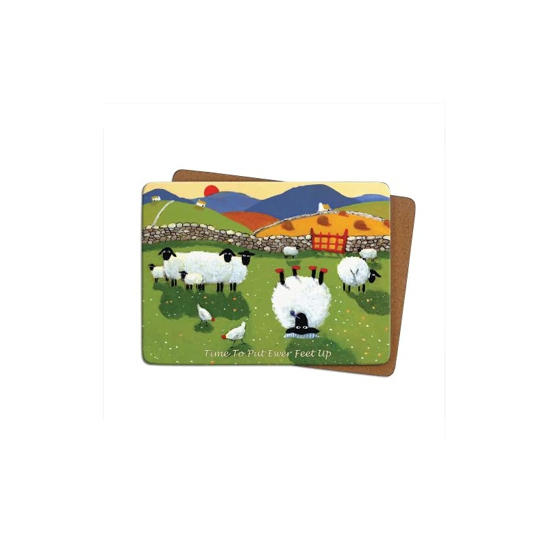Thomas Joseph Time TO Put Ewer Feet Up Table Mat