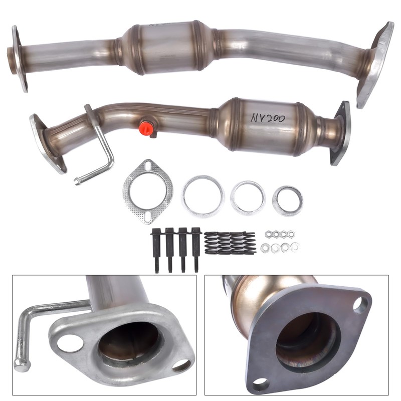 NEWZQ Front & Rear Catalytic Converters Set Compatible with Nissan