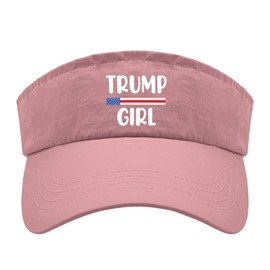 Trump Girl Trump 2024 Cap Visor Hat for Teens Running Caps Packable Protection Caps Pink