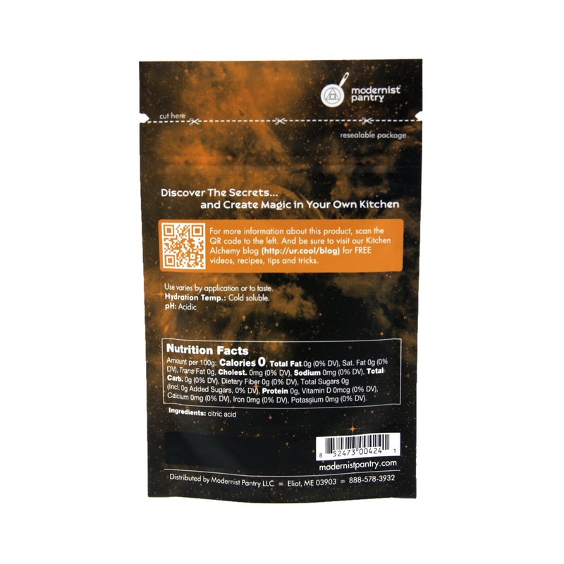 Pure Citric Acid ⊘ Non-GMO ❤ Gluten-Free ☮ Vegan ✡