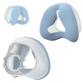 Upgraded Nasal Cushion for AirFit N20, Fabric Fused with Silicone Cushions for N20 Frame, Secure Fit & Easy to Clean CPAP Supplies by MEDICOLOR, 2PCS, Small