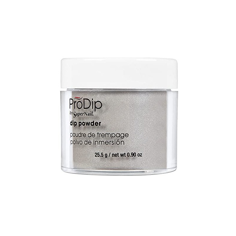 Supernail Prodip Colored Acrylic Dip, Feisty Grey, 0.9 Ounce