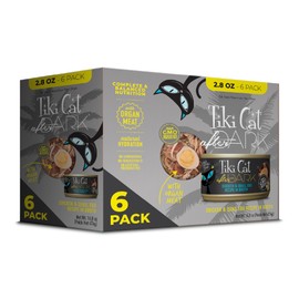 Tiki Cat After Dark Whole Foods Chicken & Quail Egg, 2.8 oz. Can (6 Count)