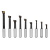 9pcs 3/8" Round Shank Boring Bar Set High speed Steel