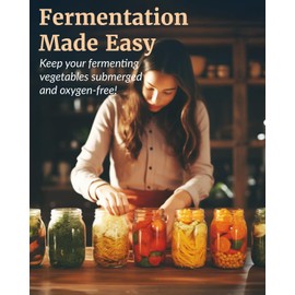 Elementi Fermentation Weights Kit - Set of 2 Glass Fermenting Weights and Mason Jar Fermentation Lids for Wide Mouth Mason Jars - Sauerkraut and Pickling Kit