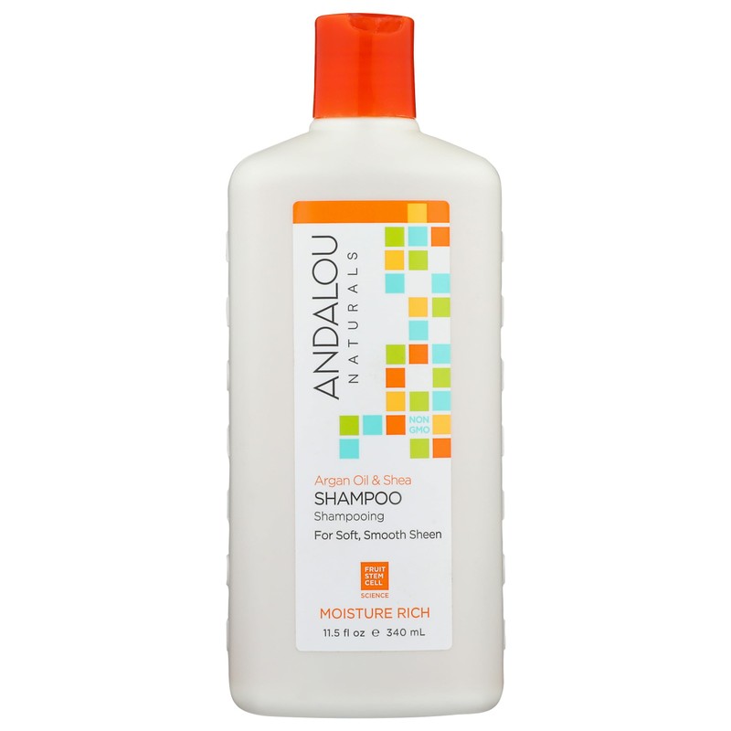 Andalou Naturals Argan Oil & Shea Moisture Rich Shampoo, 11.5