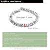 Classic Fashion Men 100% 925 Sterling Silver Bracelet Punk Style