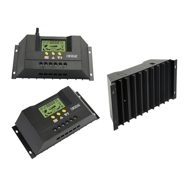 PWM Solar Charge Controller LCD Display Intelligent PWM Solar Panel