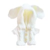 niannyyhouse 20cm Plush Doll Clothes Rabbit Ears Woolen Thread Onesies