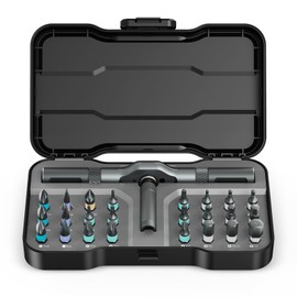 24 in 1 Magnetic Screwdriver Set, Mini Ratchet Screwdriver Set, Precision Repair Tool Kit with DIY Detachable Ratchet Handle, Multi Bit 24 in 1 DIY Screwdriver Kit for Christmas Gifts