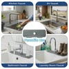 Silicone Faucet Handle Drip Catcher Beveled Drying Tray Mat Dish