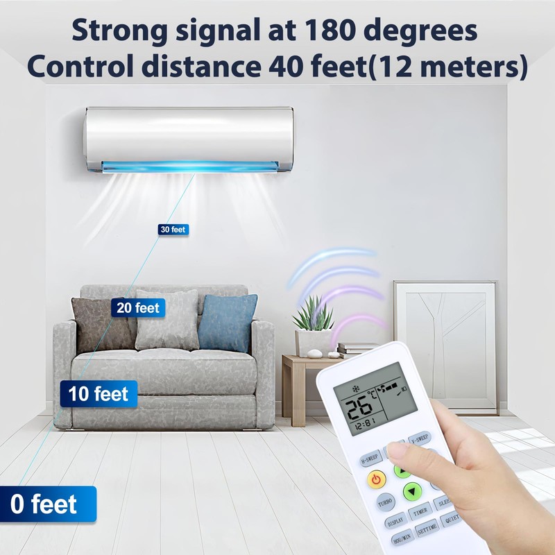 KKG12A-C1 New Replace AC Remote Control Compatible for CHANGHONG/Ree/Pastamic/CHEBLO/ONAX Air