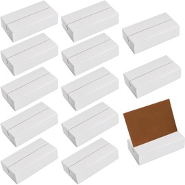 12 Piezas Porta Tarjetas De Presentacion, Porta Menu Acrilico Para Restaurantes Y Eventos, Organizador Profesional De Tarjetas, Diseno Elegante En Madera Natural, Ideal Para Negocios Y Presentaciones