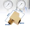 ECSiNG Angle Adapter M10x1 T-Distributor Oil Pressure Sensor Tee Connecter
