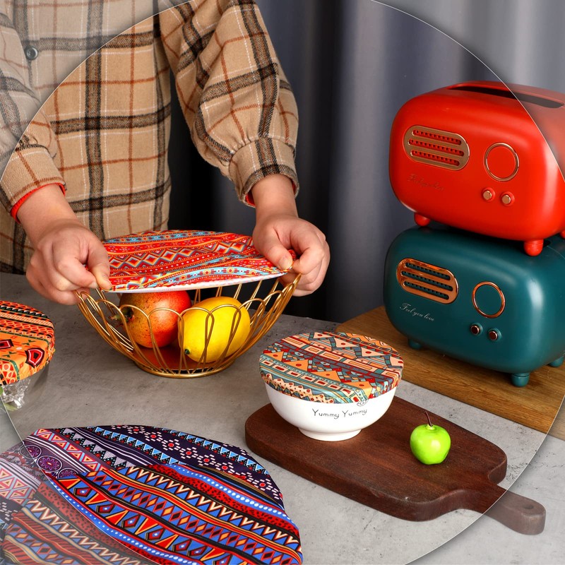 10 Pack Cloth Bowl Covers for Bread Rising - 5
