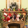 Glitzhome 20" Handmade Hooked 3D Snowman Christmas Stocking