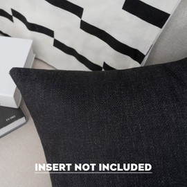 TwoDays Hypebeast Room Decor, Off White Inspired Pillow Quotation Decorative Throw Pillow Cover, Sneakerhead Decor, Square Cushion Case for Home Sofa Couch Decoration (Black, 16"×16", Set of 2)