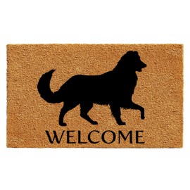 Calloway Mills AZ105621729 Australian Shepherd Doormat 17" x 29", Natural/Black