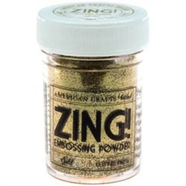 American Crafts Zing Glitter Embossing Powder, Gold 27150 new
