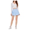 SweatyRocks - Minifalda plisada de cintura alta para mujer, 2-Azul,