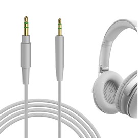 Geekria Audio Cable Compatible with Bose QuietComfort Ultra, QuietComfort SE, QCSE, QC 45, QC 35 II, QC 35, NC 700, 700 ANC Headphones Cable, 2.5mm to 3.5mm Replacement Stereo Cord (4 ft/1.2 m)