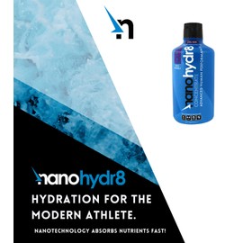 Nanohydr8 Workout Energy Drink with Nanotechnology for Fast Hydration and Electrolyte Recovery, 32 Ounce Concentrate, Cool Rush Grape Concentrate