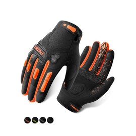 INBIKE MTB Mountain Bike Gloves Touchscreen with Thicken EVA Padded & TPR Knuckle Protection for BMX MX ATV Motorcycle