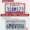 QUANQIUFEI 2 Pack Bling License Plate Frames for Women, Sparkly