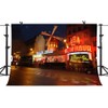 PHMOJEN Paris Moulin Rouge Backdrop 7x5ft Night Street Scenery Photography