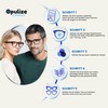 Opulize Sea Glasses Blue Light Filter Slim Frame Spring Hinges