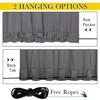 NICETOWN 2 Panels Outdoor Curtains for Patio Waterproof & Windproof,