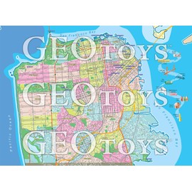 GEOTOYS San Francisco Metro Puzzle, 1 EA